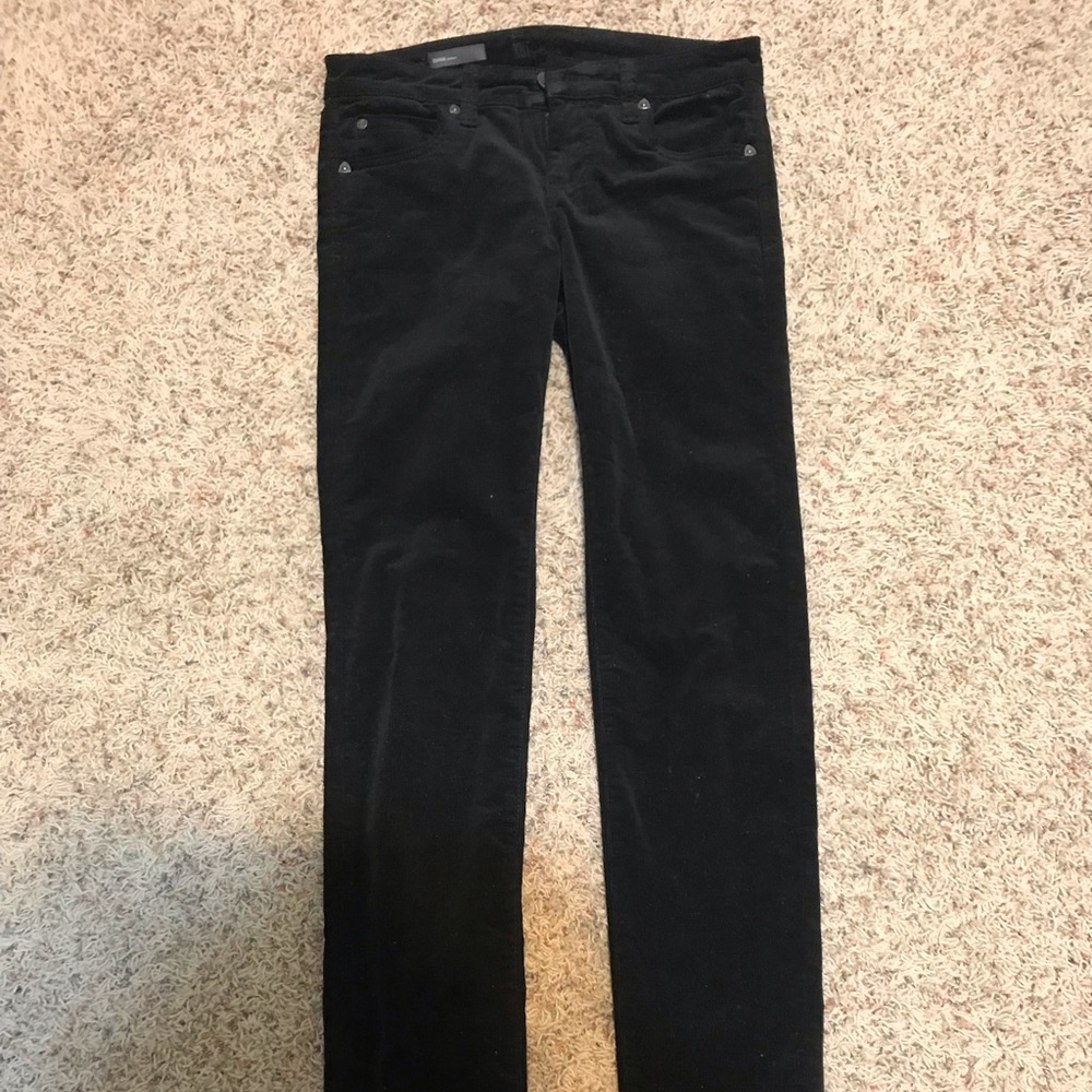 Black Velvet Pants (skinny)